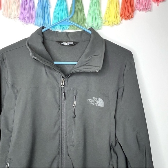 The North Face Charcoal Grey Gray Men’s Lightweight Zip Up Jacket Size Medium - Picture 4 of 12